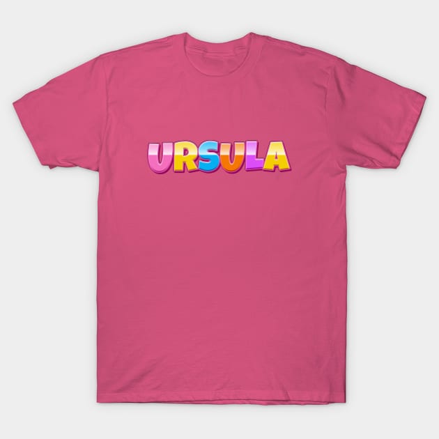 Rainbow Craft Ursula Name T-Shirt by KedaiComel